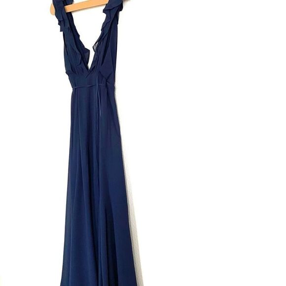 Reformation Peppermint Maxi Dress in Navy size XSP - Picture 6 of 16